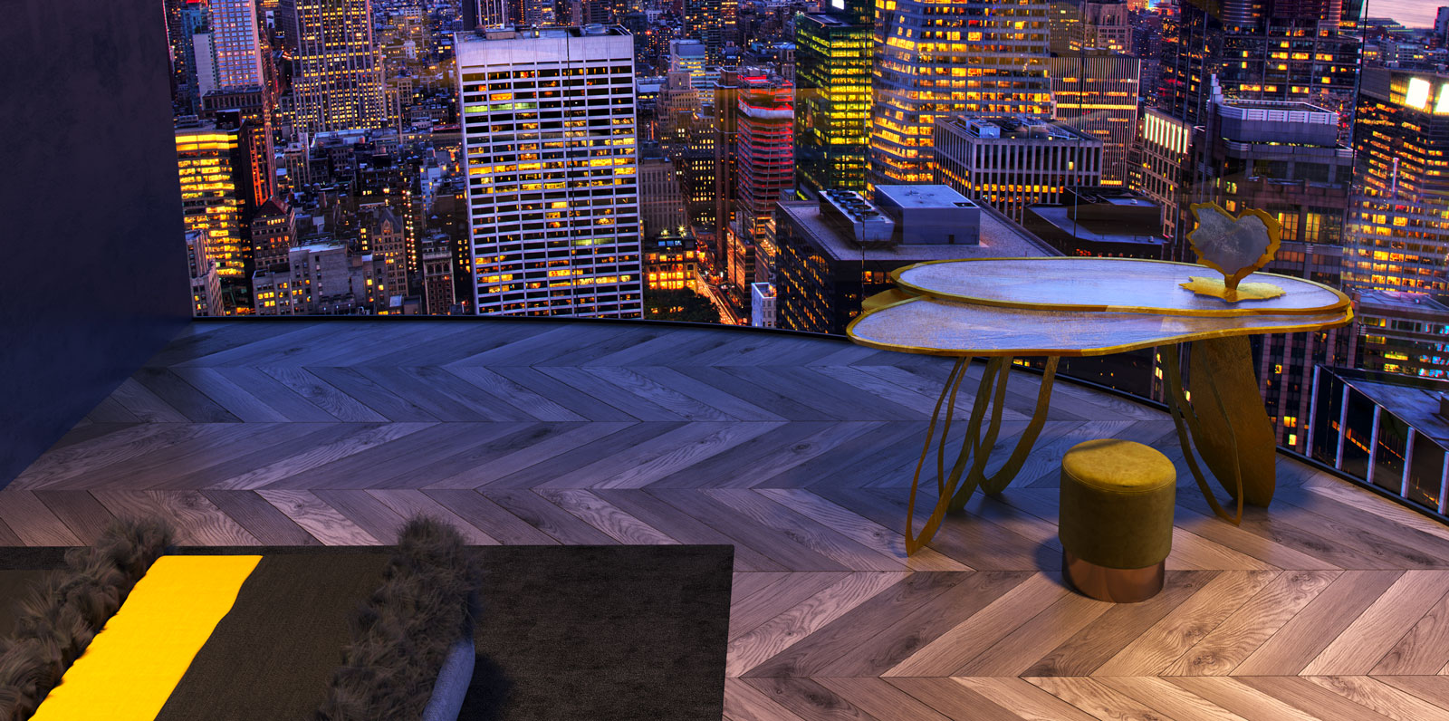 Fremito vanity table — Morpheus collection by UNICA